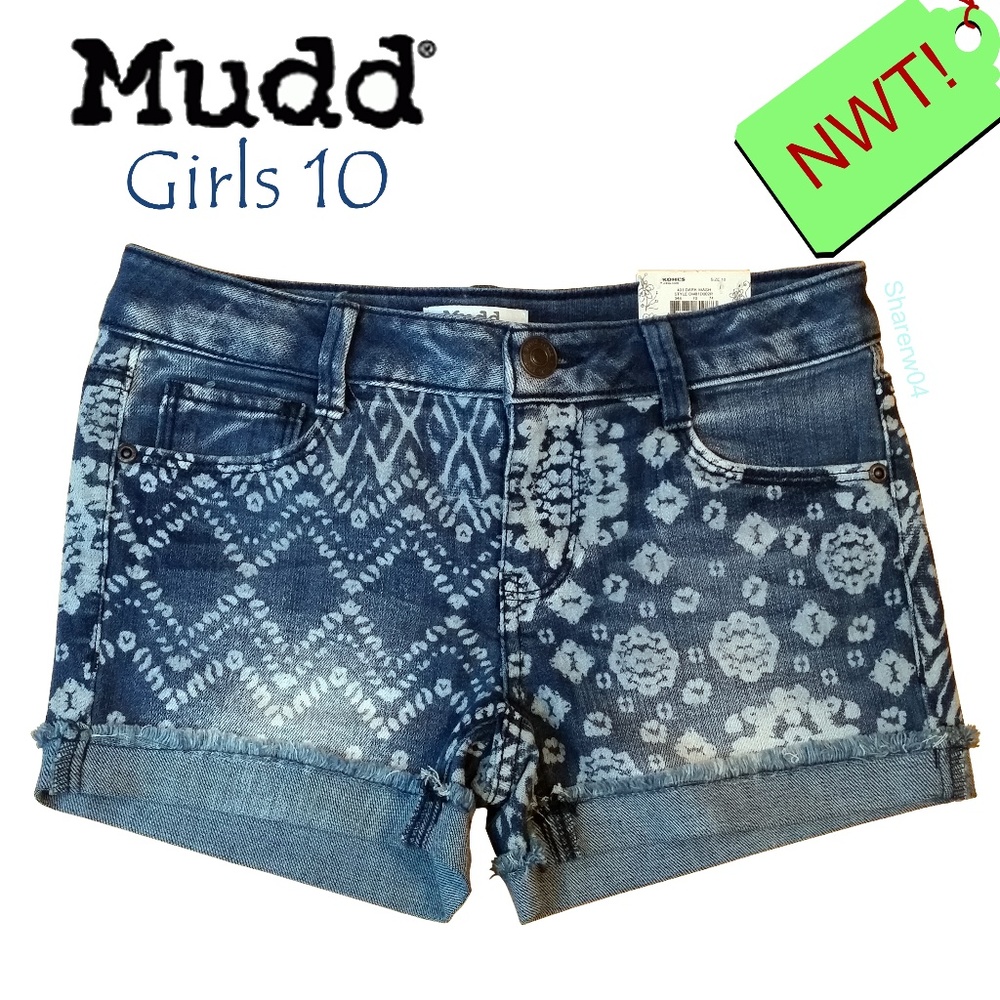 NWT! Girls Mudd brand Shorts (10 or 12)
